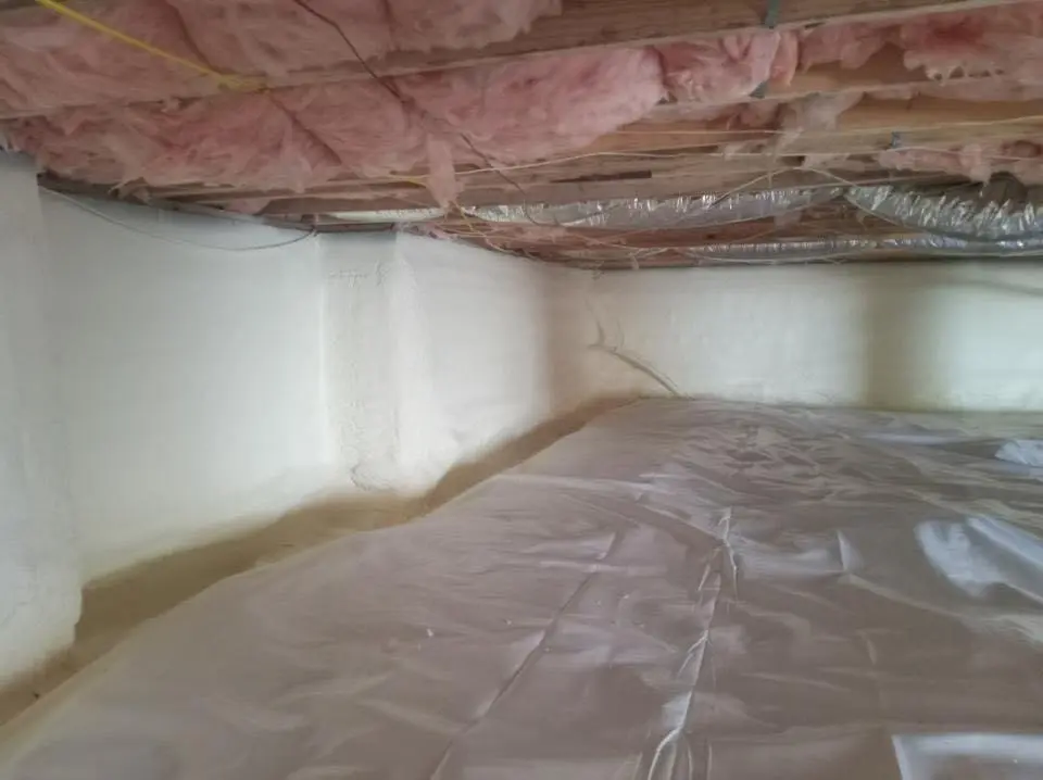 Crawl space encapsulation with closed-cell spray foam for Attic Insulation in Roseland